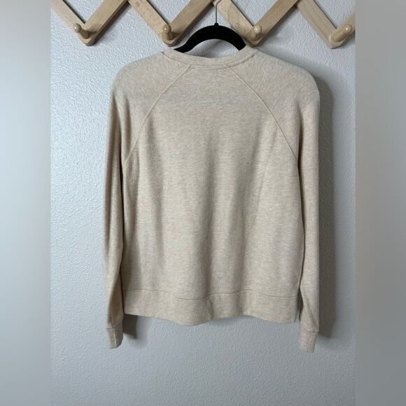 Vince Long Sleeve Raglan Pullover in Marzipan Sz S - Picture 7 of 8
